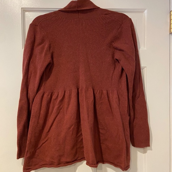 Sonoma Burnt Orange Open Front Cardigan – Size Medium - Picture 5 of 10
